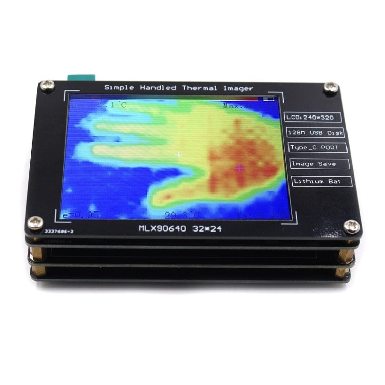 MLX90640 2.8-Inch LCD Digital Infrared Thermal Imaging Inspection Tool, MLX90640 MLX90640 2.8-Inch LCD Digital Infrared Thermal Imaging Inspection Tool, MLX90640
